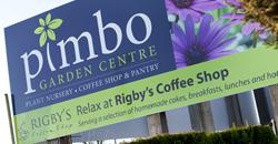 Pimbo garden center sign