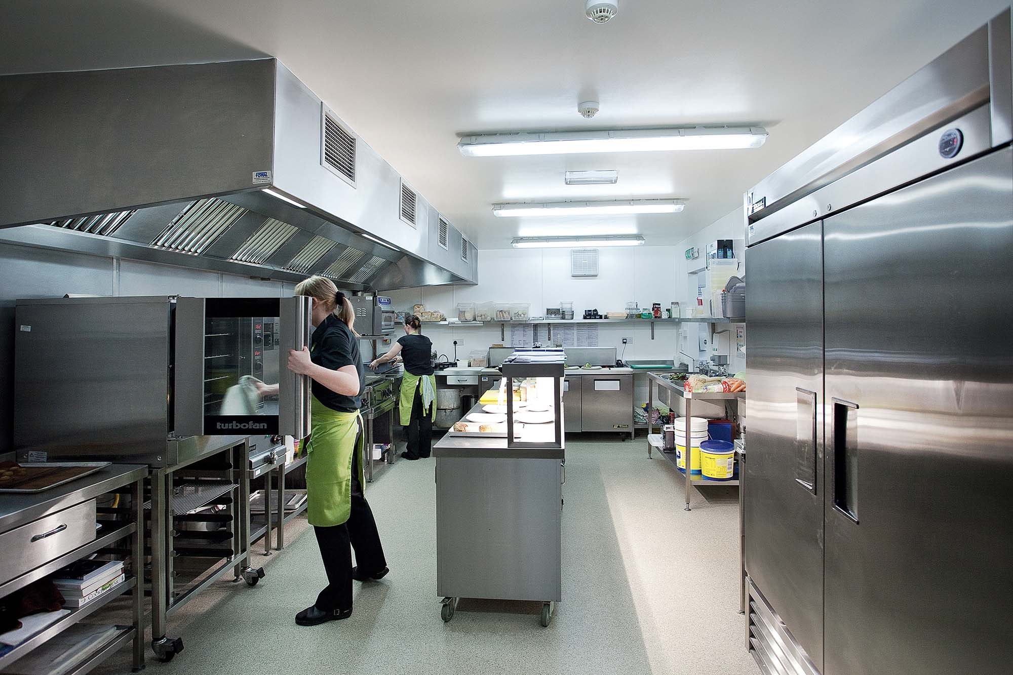 stainless steel kitchen