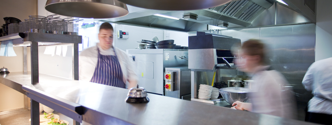 stainless steel kitchen
